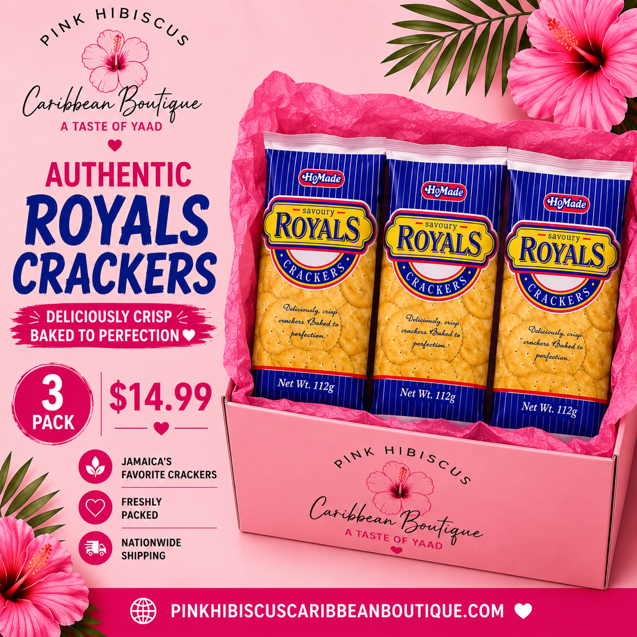 3 pk Royal Crackers