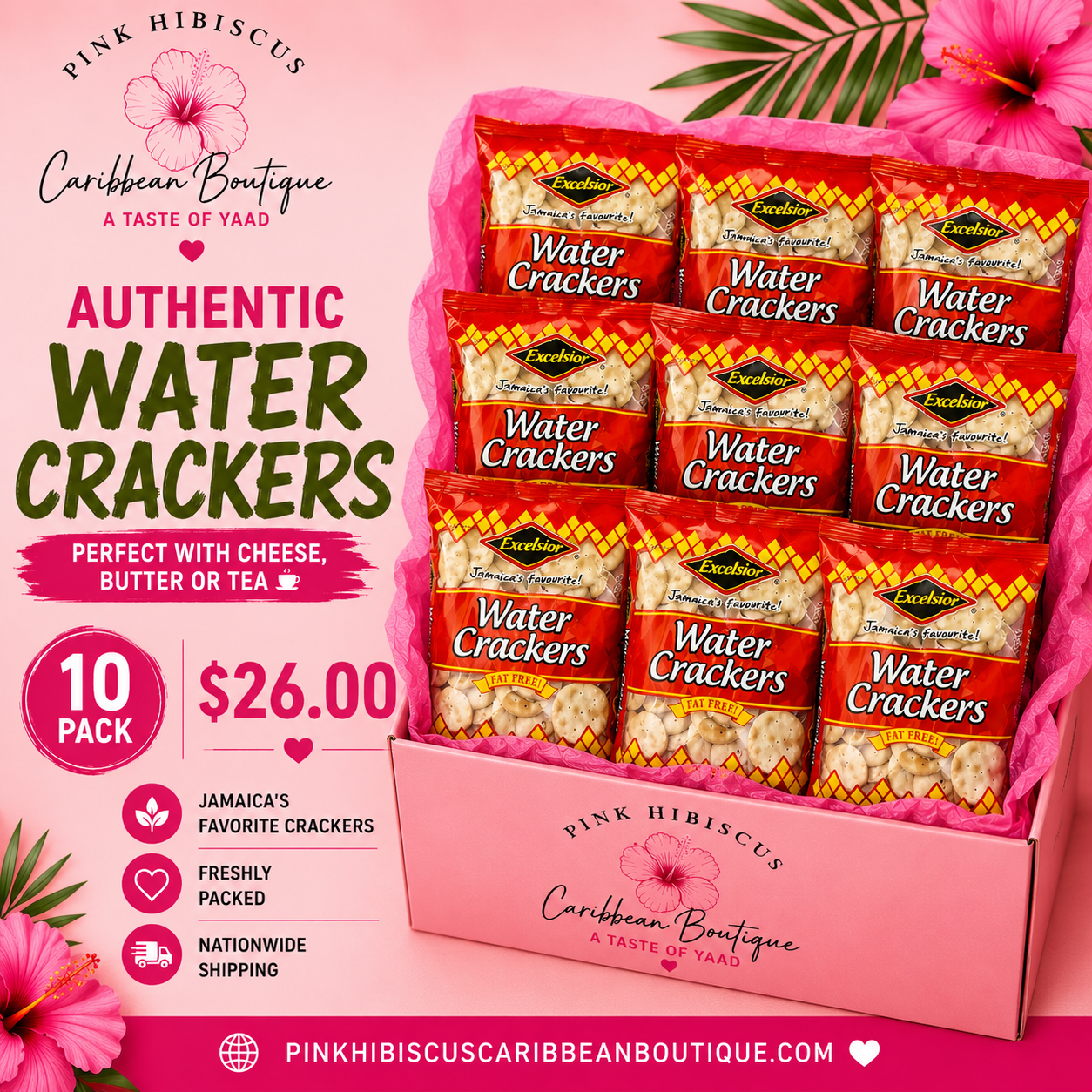 10 pk Water Crackers