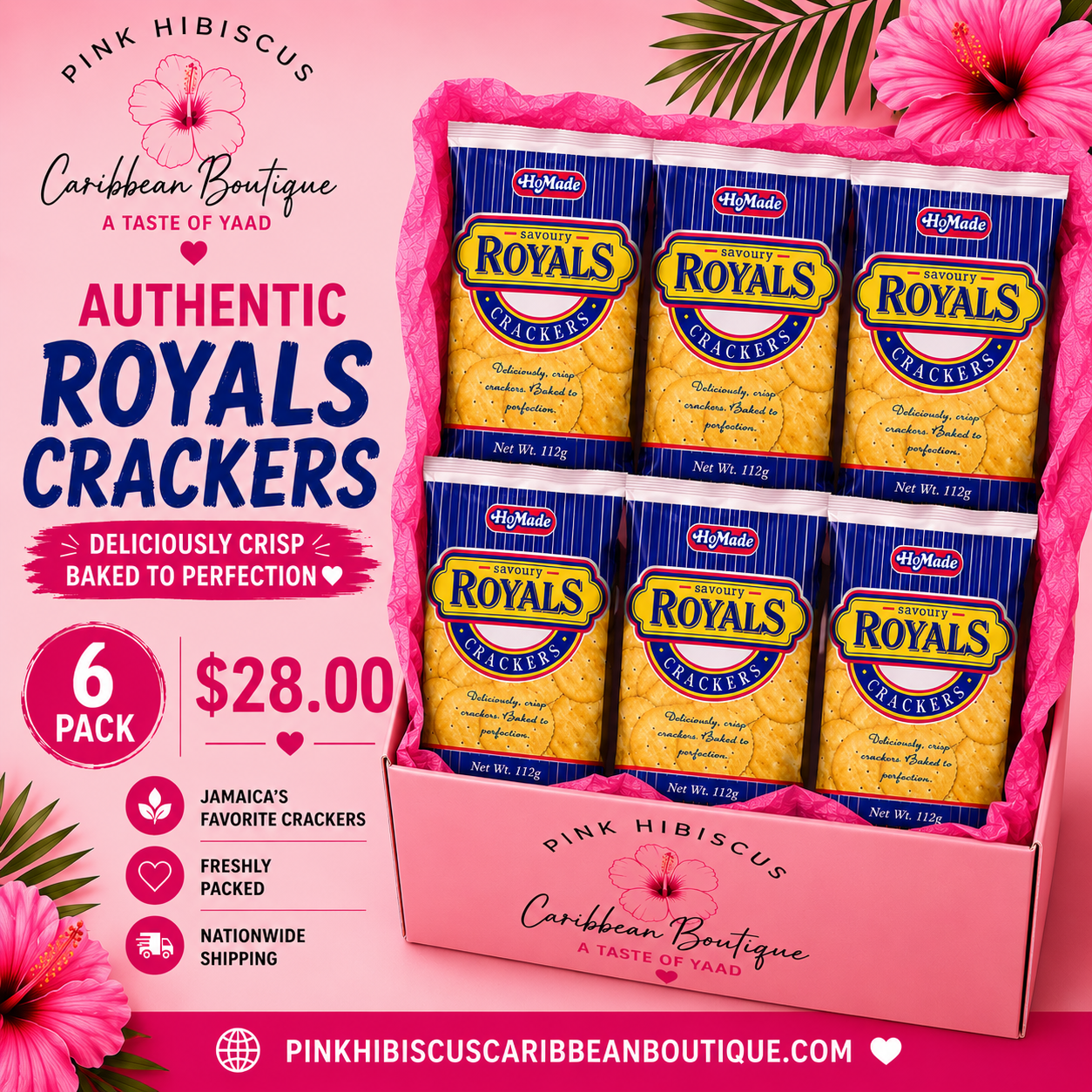 6 pk Royal Crackers
